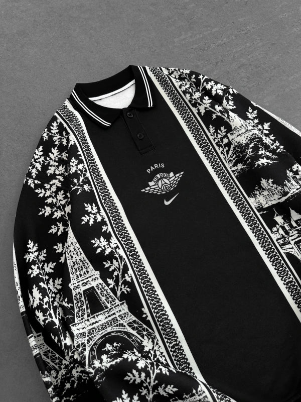 Sweat Polo Paris — Noir — photo 2