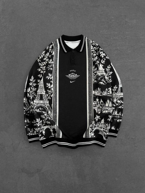 Sweat Polo Paris — Noir — photo 1