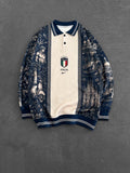Sweat Polo Italie — Marine & Crème — photo 1