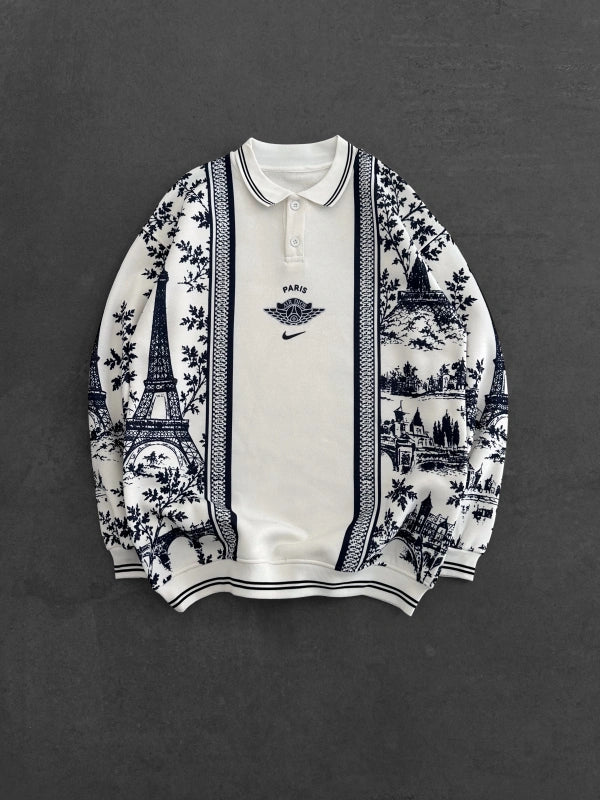 Sweat Polo Paris — Blanc — photo 1