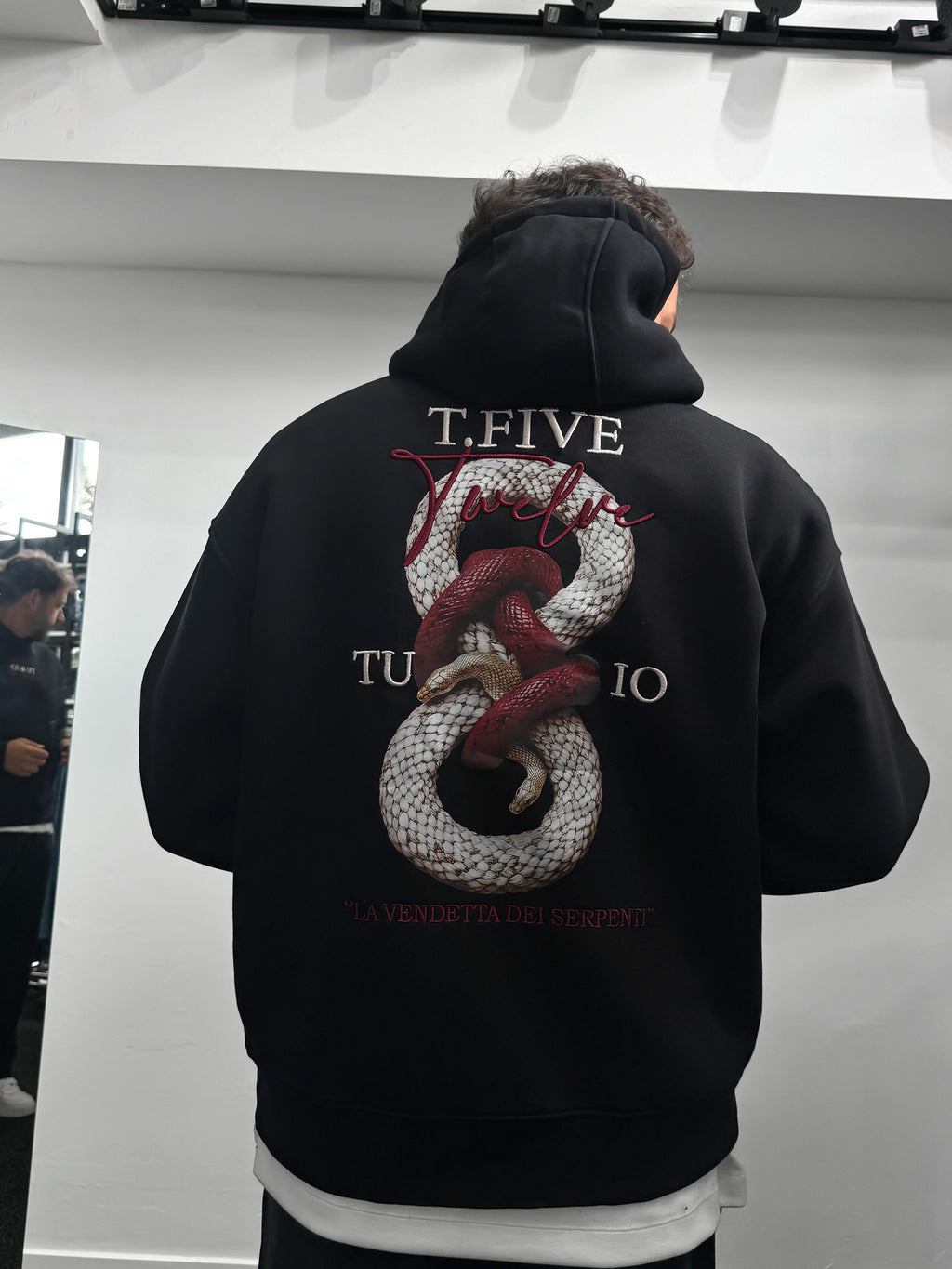 Sweat à capuche Snake — Noir