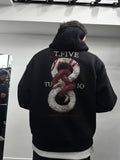 Sweat à capuche Snake — Noir
