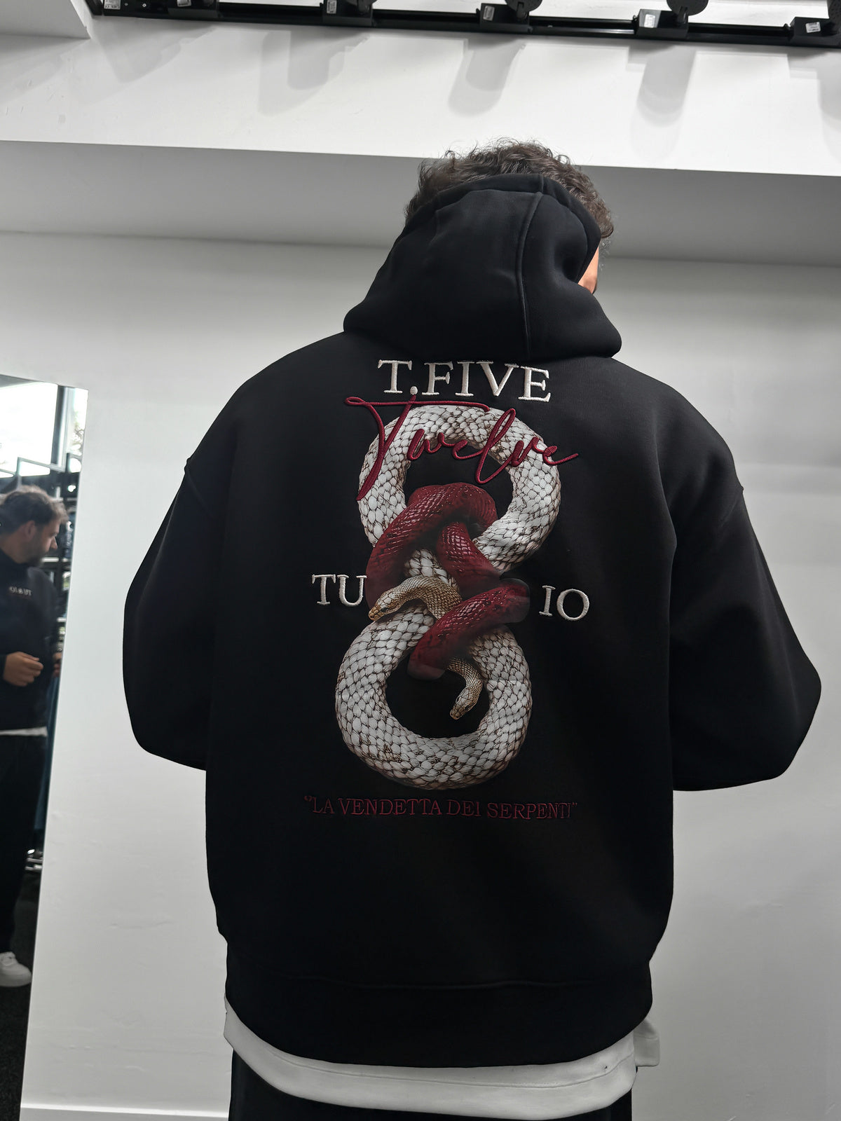 Sweat à capuche Snake — Noir